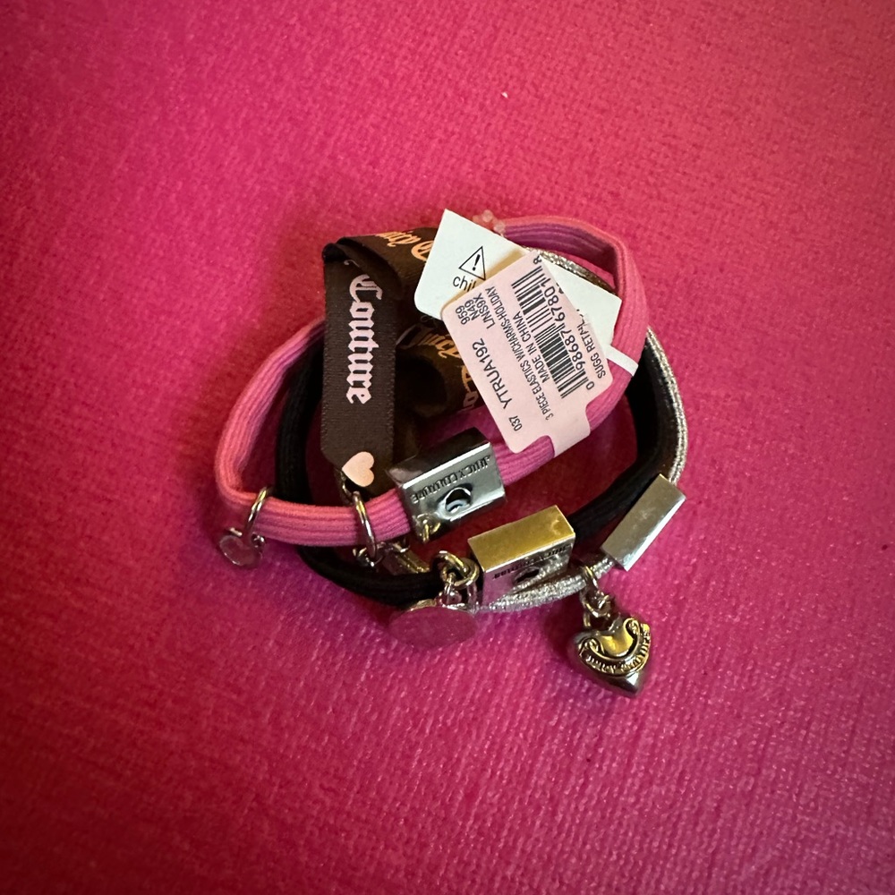 Juicy Couture Hair Ties with Charms